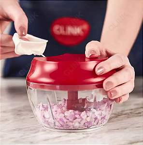 PROCESSADOR MANUAL DE ALIMENTOS 3 LÂMINAS 480ML - CLINK