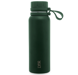 GARRAFA TERMICA DE ACO INOX EXPLORER VERDE 650ML - LYOR