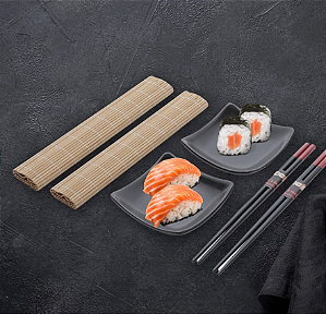 KIT PARA SUSHI COM 6 PEÇAS SENDAI - LYOR