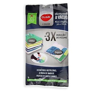 ORGANIZADOR A VACUO PLASTICO 50X70CM - CLINK