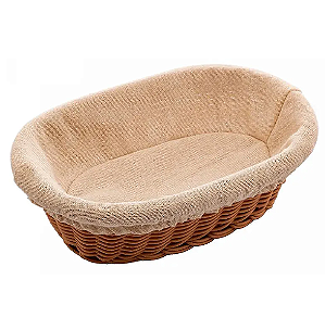 CESTA PARA PÃO RATTAN 24X17CM - LYOR