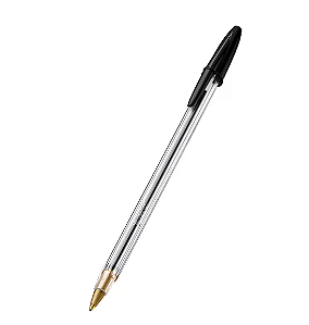 CANETA ESFEROGRÁFICA PRETA BIC CRISTAL PONTA MÉDIA - DNA
