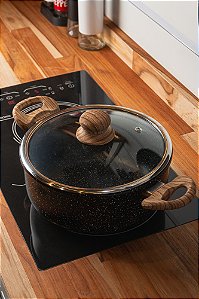 CACAROLA DE INDUCAO EM ALUMINIO COM REVESTIMENTO 20CM - WOLFF