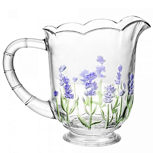 JARRA DE CRISTAL LAVANDA HAND PAINTING 1,5L - LYOR