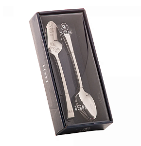 KIT 6 COLHERES AÇO INOX PARA SOBREMESA BERNA PRATA - WOLFF