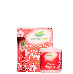 VELA PERFUMADA 60G FLOR DE CEREJEIRA - AMAZÔNIA
