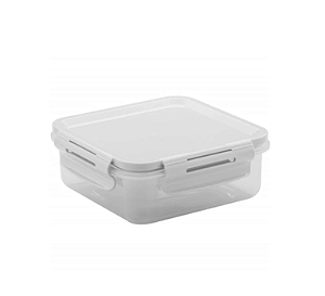 POTE HERMÉTICO CLICK QUADRADO 380ML - OU