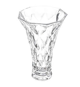 VASO DE VIDRO DIAMOND 15x8CM - LYOR