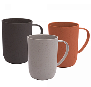 CANECA EM FIBRA DE PINHO E PP PINE 400ML - WOLFF