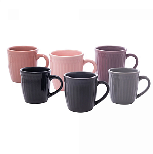 CANECA DE CERÂMICA LEBLON 210ML CORES - LYOR