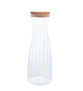 GARRAFA DE VIDRO COM TAMPA DE CORTIÇA CLASSIC 1,6L - LYOR