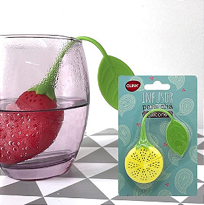 INFUSOR DE CHÁ DE SILICONE FRUTAS - CLINK