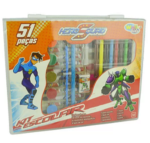 MALETA DE PINTURA 51 PEÇAS HERO SQUAD - WELLMIX