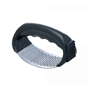 ESPREMEDOR DE ALHO EM AÇO INOX COM AMACIANTE DE CARNES NA ALÇA 11X7CM - LYOR