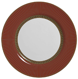 PRATO RASO DE NATAL CELEBRATE VERMELHO 28CM - ALLEANZA