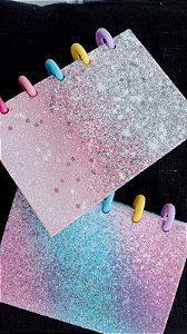 CADERNO AGENDA INTELIGENTE GLITTER 14x9CMM 80 FOLHAS - INTERPONTE
