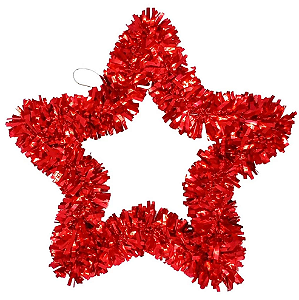 ENFEITE DECORATIVO DE NATAL ESTRELA FESTÃO GUIRLANDA 50CM - MULTIART
