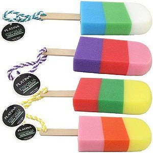 ESPONJA DE BANHO DIVERTIDA PICOLÉ CORES - C3B