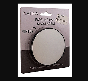 ESPELHO REDONDO DE MAQUIAGEM COM AUMENTO 3X COM VENTOSA - C3B