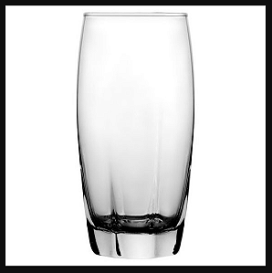 KIT COM 6 COPOS DE VIDRO 365ML 14X6CM - FLASHGOODS