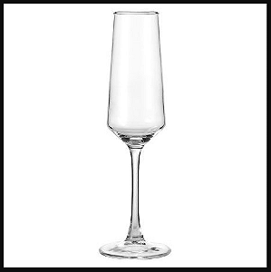 TAÇA DE VIDRO ESPUMANTE 250ML - FLASHGOODS