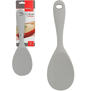 COLHER PARA ARROZ DE SILICONE CABO CURTO 22,5CM - WELLMIX