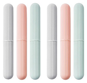 PORTA ESCOVA DE DENTES PORTÁTIL CANELADO 22CM CORES SORTIDAS - TOKYO DESIGN