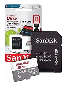 CARTÃO DE MEMÓRIA 32GB SANDISK