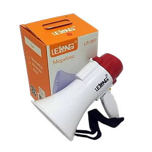 MEGAFONE LELONG BATERIA AZUL
