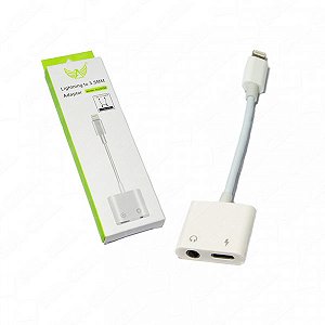 Cabo Adaptador Compatível Lightning P2 Branco