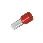 TERMINAL TUBULAR CURTO 10MM VERMELHO CT3611