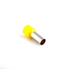 TERMINAL TUBULAR CURTO 25MM AMARELO CT3613