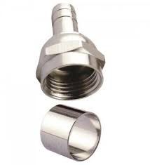 CONECTOR CABO COAXIAL F-RG59 PRESSAO CATV C/ANILHA