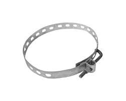 ABRAÇADEIRA GALVANIZADA AJUSTÁVEL POSTE 600MM BAP