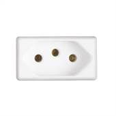 MODULO TOMADA 2P+T 20A 250V BR 57115/038 TRAMONTINA
