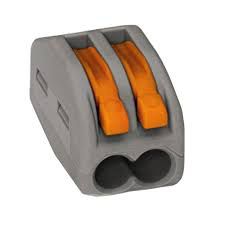 CONECTOR EMENDA 2 PORTAS 32A 0,8/4MM UNIDADE WAGO