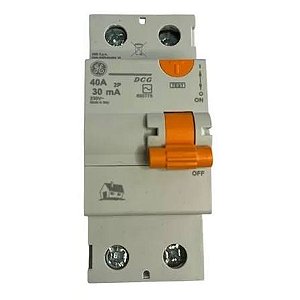 DISPOSITIVO PROTEÇAO IDR 2X40A 30MA 230V GE