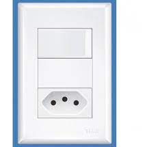 INTERRUPTOR EVIDENCE 1SS+TOMADA 10A COM PLACA FAME