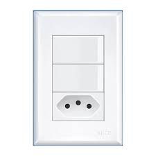 INTERRUPTOR EVIDENCE 2SS+TOMADA 10A COM PLACA FAME