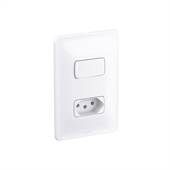 INTERRUPTOR SIMPLES 1SS+TOMADA 10A 250V ZEFFIA 680112