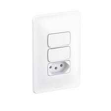 INTERRUPTOR SIMPLES 2SS+TOMADA 10A 250V ZEFFIA 680113