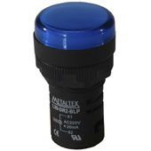 SINALEIRO 22MM AZUL 110V L20-DR1-BLP METALTEX