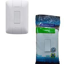 INTERRUPTOR ARIA 1SS 06A C/PLACA 57241/001 TRAMONTINA