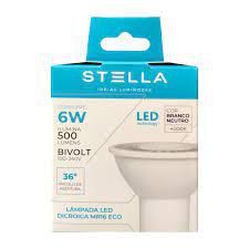 LAMPADA LED 6 WATS 4000K GU10 MR16 STH8535/40 STELLA