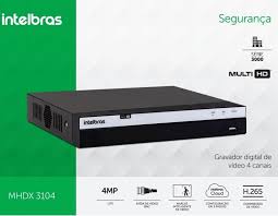 GRAVADOR DIGITAL 04 CH S/HD MHDX 3104C INTELBRAS