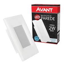 BALIZADOR LED BRANCO 4X2 EMBUTIR 2 WATS 6500K AVANT