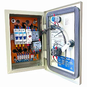 QUADRO COMANDO 220V TRIFASICO 2CV C/PROTEÇAO