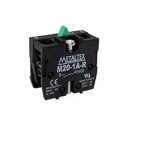 BLOCO CONTATO AUXILIAR 1NA M20-1A METALTEX