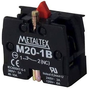 BLOCO CONTATO AUXILIAR 1NF M20-1B METALTEX