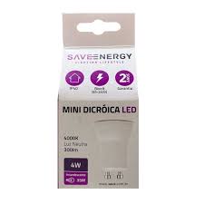 LAMPADA LED 4 WATS 4000K GU10 MR11 SE-1401787 SAVE ENERGY
